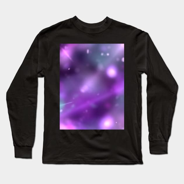 Purple Stage Lighting Background Long Sleeve T-Shirt by Sophprano